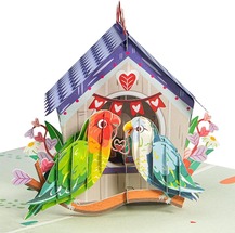 Recycled pop up Valentine's Day card