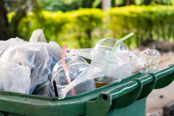 single-use plastics discarded