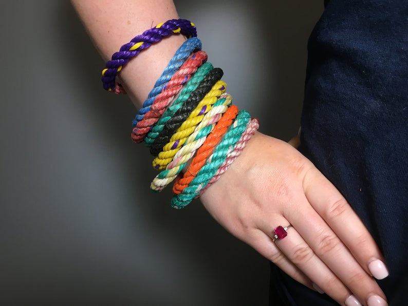 upcycled bracelets
