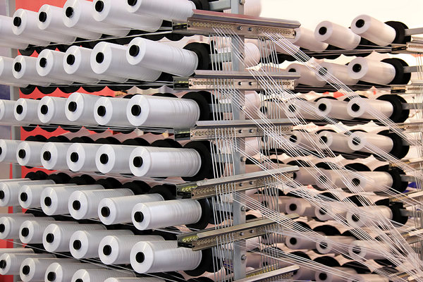 Polyester fabric manufacture