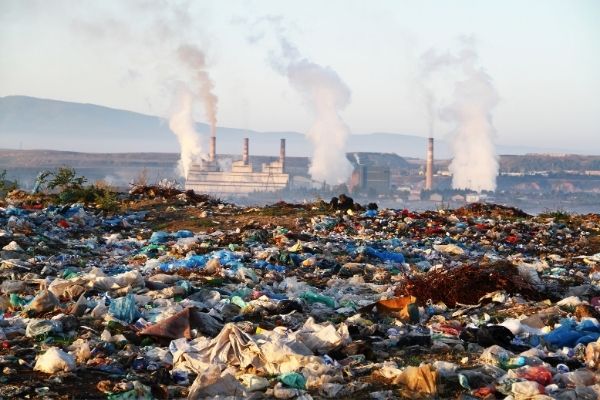 Polluting the earth