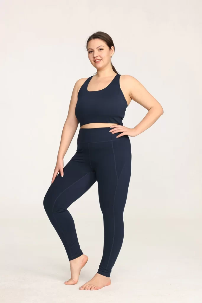 Recycled polyester leggings.